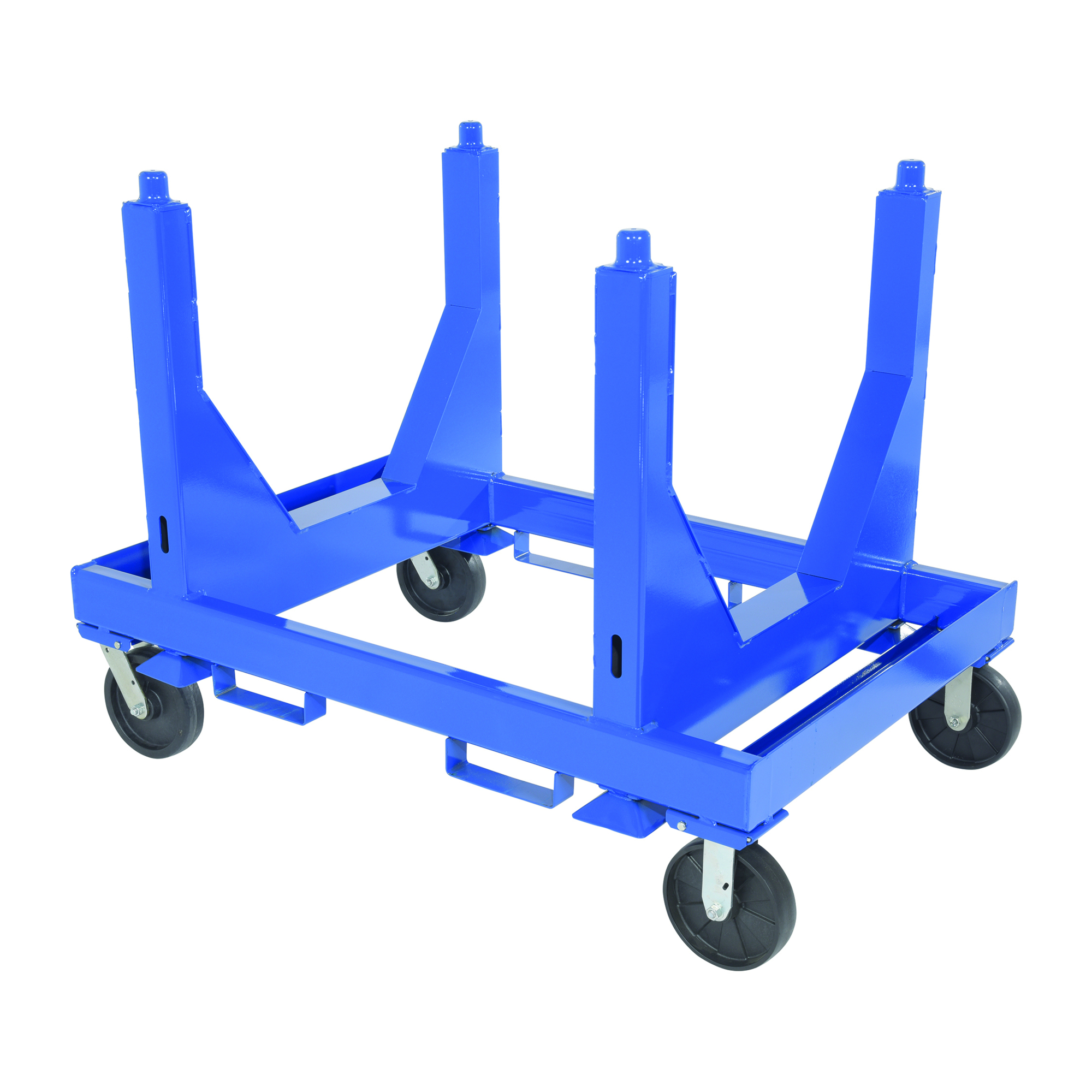 Vestil Steel Heavy Duty V Bottom Stackable Material Cart 36 In. x 54 In. x 40 In. 5000 Lb. Capacity Blue